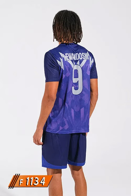 Barcelona Mor Lacivert Halı Saha Forması - F1134 - Görsel 2