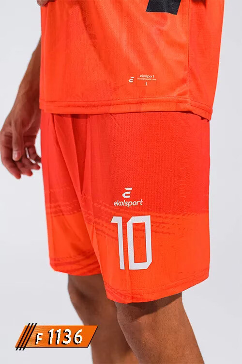 Hollanda Milli Takımı Turuncu Futbol Forması F1136 - Görsel 4