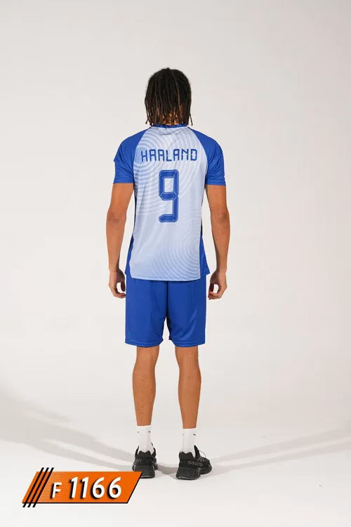 Manchester City mavi açık mavi halı saha forması arka görünüm numara baskılı F 1166