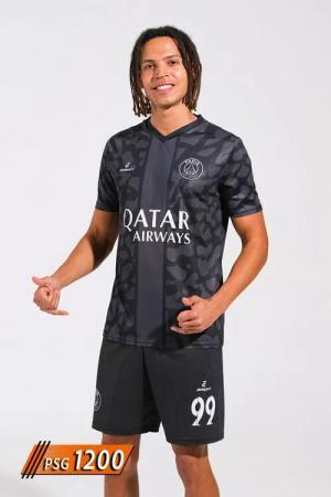 Siyah kamuflaj desenli PSG futbol forması takımı – PSG 1200