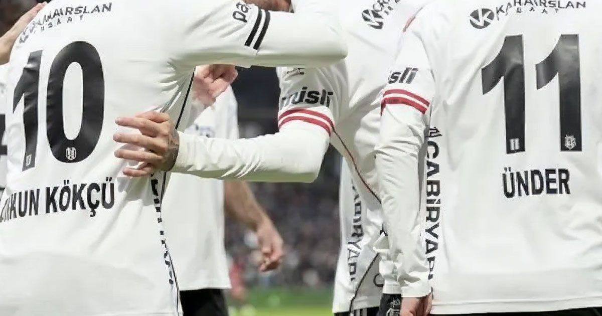 Beşiktaş Forma İsim ve Numara Yazı Fontu