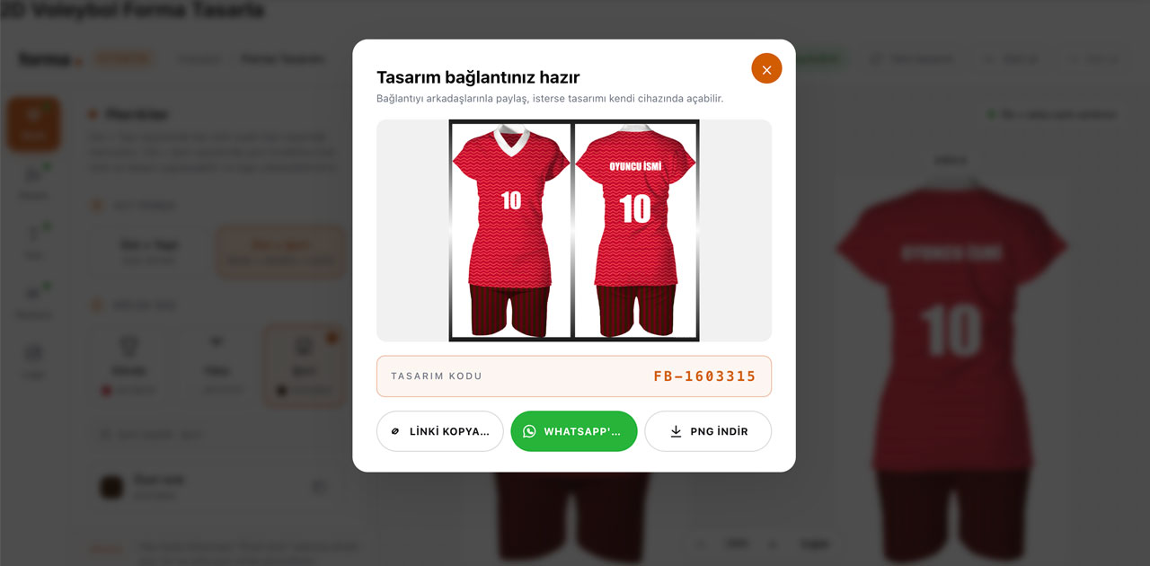 voleybol forma tasarimini paylas